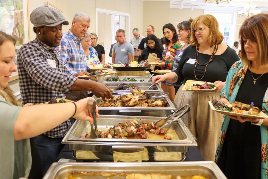 community garden dinner celebration april 24 2025