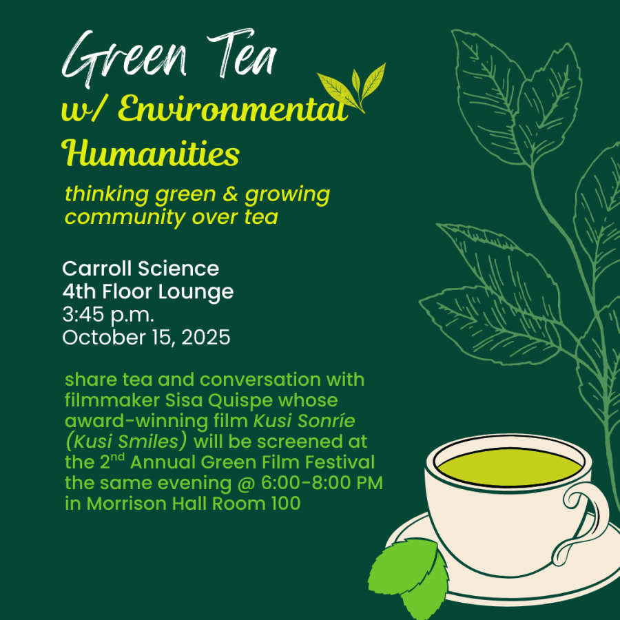 Green Tea with Enviornmental Humanities Fall 2025